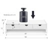 Suporte para Monitor , Prateleira para Computador com 3 Gavetas - 5