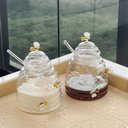 Ver imagem 7 de Jogo 10 Peças Xícaras Pratos Chaleira Açucareiro Vidro Lyor Little Bee Abelha Chá Café