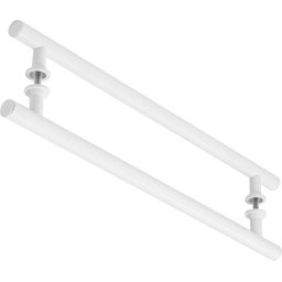 Puxador Branco Para Porta De Vidro Madeira Pivotante 1.20 Mt - 3