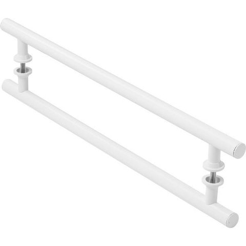 Puxador Branco Para Porta De Vidro Madeira Pivotante 100cm