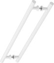 Ver imagem 2 de Puxador Branco Para Porta De Vidro Madeira Pivotante 100cm