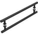 Ver imagem 1 de Puxador Preto Para Porta De Vidro E Madeira 100cm