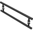 Ver imagem 2 de Puxador Preto Para Porta De Vidro E Madeira 80cm