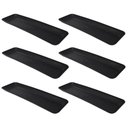 Ver imagem 1 de Kit 6 Petisqueiras Retangulares Prato de Petisco Coza Grande Preto