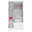 Ver imagem 7 de Quarto de Bebê Mariah 3 Portas com Berço Americano Multifuncional Cleo Branco com Colchão Ortobom -