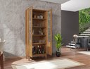 Ver imagem 4 de Cristaleira Lyra 2 Portas C/ Prateleiras para Vinhos e Taças Cedro