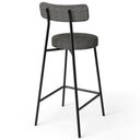 Ver imagem 7 de Kit 03 Banquetas Baixa para Cozinha Sala de Jantar Bar Bancada Milão L02 Linho Mescla Chumbo - lyam