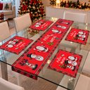 Ver imagem 4 de Jogo Americano Natalino Enfeite Decoração Noel Rena Kit 5PÇS Rena / Noel / Neve