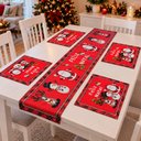 Ver imagem 3 de Jogo Americano Natalino Enfeite Decoração Noel Rena Kit 5PÇS Rena / Noel / Neve