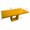 Mesa de Jantar em Resina Cor Amarelo Modelo Savana 2,00x1,10 - 3