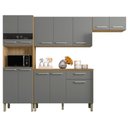 Ver imagem 1 de Armário e Balcão de Cozinha Bia Freijó Gris