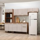 Ver imagem 2 de Armario de Cozinha Pop 2 Fornos com 12 Portas e 1 Gaveta Freijo/baunilha/freijo
