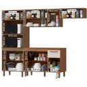 Ver imagem 3 de Armario de Cozinha Pop 2 Fornos com 12 Portas e 1 Gaveta Freijo/baunilha/freijo