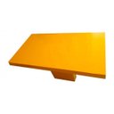 Ver imagem 2 de Mesa de Jantar em Resina Cor Amarela Modelo Verona 1,20x0,80