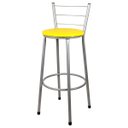 Ver imagem 2 de Banquetas para Cozinha Prata 4un Assento Amarelo