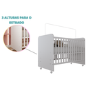 Ver imagem 7 de Berço Mini Estilo Americano Moderno com Grade de Proteção Inocencia com Colchão Cor Branco