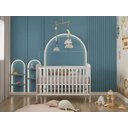 Ver imagem 3 de Berço Mini Estilo Americano Moderno com Grade de Proteção Inocencia com Colchão Cor Branco