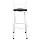 Ver imagem 2 de Banqueta Alta para Cozinha Branca Assento Branca