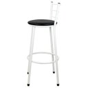 Ver imagem 3 de Banqueta Alta para Cozinha Branca Assento Branca