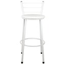 Ver imagem 2 de Banqueta Alta para Cozinha Branca Assento Branco