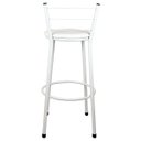 Ver imagem 4 de Banqueta Alta para Cozinha Branca Assento Branco