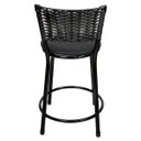 Ver imagem 4 de Banqueta Baixa para Cozinha Hawai Preto Assento Preto