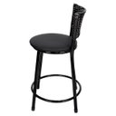 Ver imagem 3 de Banqueta Baixa para Cozinha Hawai Preto Assento Preto