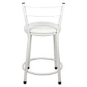 Ver imagem 4 de Banqueta Baixa para Cozinha Branca Assento Branco