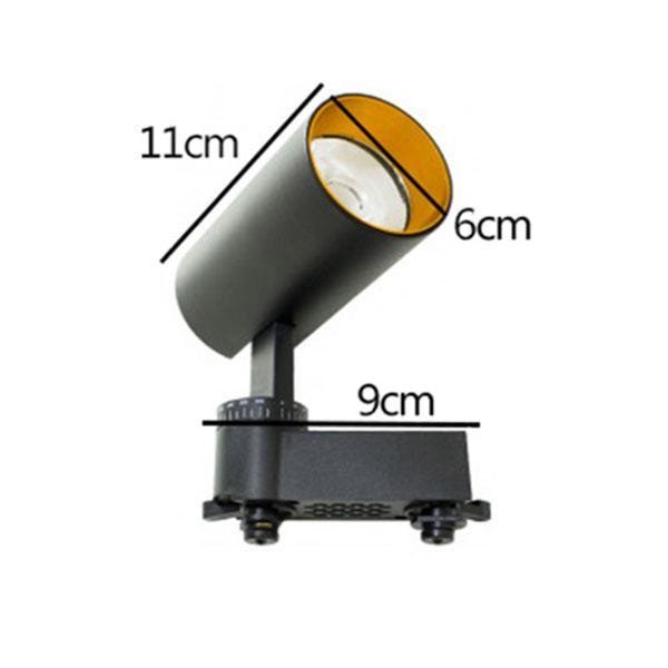 Trilho Eletrificado 2M + 4 Spot LED 10W 3000K Bivolt Preto - 3