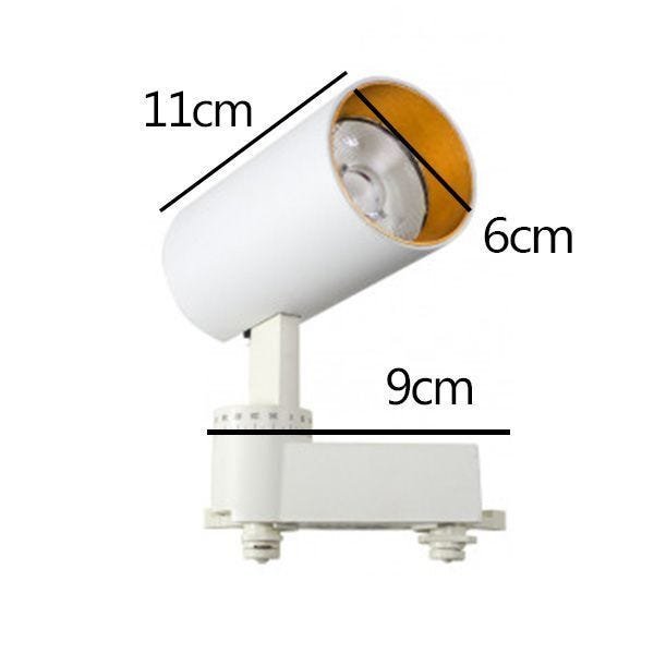 Trilho Eletrificado 1m + 5 Spot Led 10w 3000k Bivolt Branco - 4