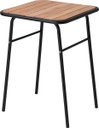 Ver imagem 4 de Conjunto de Mesa e 4 Bancos para Varanda Pequena Madeira e Aço