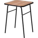 Ver imagem 4 de Conjunto de Mesa e 4 Bancos para Varanda Pequena Madeira e Aço