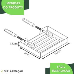 Kit Acessórios para Banheiro Cromado 6 Peças - 2