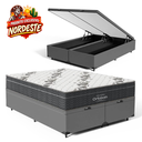 Ver imagem 4 de Cama Box Baú com Colchão de Espuma D33 Ortobom Airtech Ortopillow 100 Queen 158cm