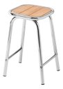 Ver imagem 3 de Conjunto de Mesa e 2 Bancos Cromado para Varanda Gourmet