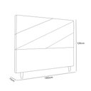 Ver imagem 5 de Cabeceira Estofada Queen Cristal 160cm Linho Bege
