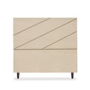 Ver imagem 1 de Cabeceira Estofada Queen Cristal 160cm Linho Bege