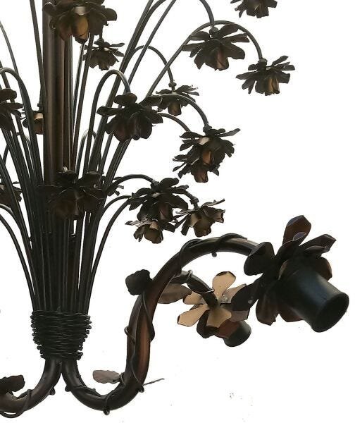 Luminária de Ferro Florida Delicada Decorativa para Quarto Infantil - Verniz - 3