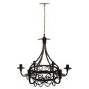 Ver imagem 6 de Lustre Retrô de Ferro Envelhecido para Iluminação Interna Colonial - Verniz