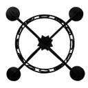Ver imagem 4 de Lustre Clássico em Metal Negro para Decoração de Sala de Jantar Retrô - Preto