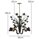 Ver imagem 2 de Linda Luminária em Metal para Iluminação de Pergolado e Varanda Moderna - Verniz