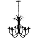 Ver imagem 4 de Luminária de Folhas Negras em Ferro para Decoração de Varanda Moderna - Preto