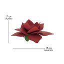 Ver imagem 2 de Castiçal para Vela de Ferro Artesanal Rustico Decorativo de Mesa de Festa - Vermelho
