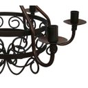 Ver imagem 5 de Luminária Preta Decorativa Rustica em Ferro e Lata Iluminação de Varanda - Verniz