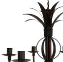 Ver imagem 3 de Luminária de Folhas Negras em Ferro para Decoração de Varanda Moderna - Verniz