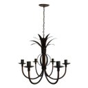 Ver imagem 4 de Luminária de Folhas Negras em Ferro para Decoração de Varanda Moderna - Verniz