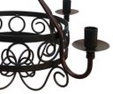 Ver imagem 5 de Lustre Clássico em Metal Negro para Decoração de Sala de Jantar Retrô - Verniz