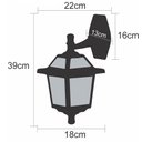 Ver imagem 4 de Arandela Luminária de Parede Preta 1 Lâmpada 39cm Suporte Pinhão 384