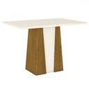 Ver imagem 7 de Mesa de Jantar 6 Lugares Katy Nature/off Whitte/linho - Pnr Móveis