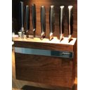 Ver imagem 3 de Porta Facas De Bancada 7 Compartimentos Gourmet De Madeira